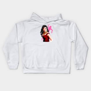 Jane Russell - An illustration by Paul Cemmick Kids Hoodie